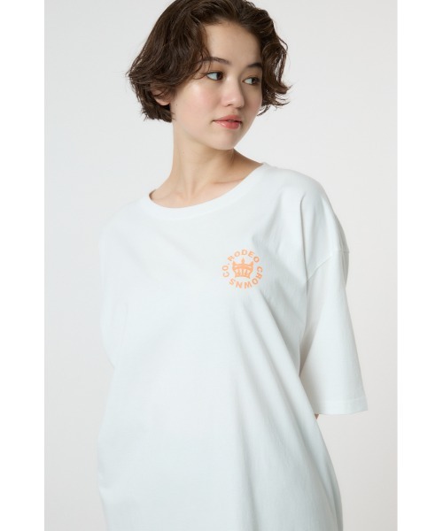 RODEO CROWNS WIDE BOWL（ロデオクラウンズワイドボウル）の「water surface T ワンピース（ワンピース・レディース・ライトブラック/オフホワイト/ネイビー・FREE）」の7枚目の写真