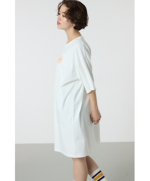 RODEO CROWNS WIDE BOWL（ロデオクラウンズワイドボウル）の「water surface T ワンピース（ワンピース・レディース・ライトブラック/オフホワイト/ネイビー・FREE）」の8枚目の写真