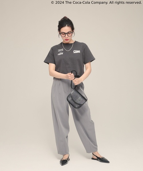 eL(エル)の「【eL】 Coca-Cola Tee/130948(Tシャツ/カットソー・レディース・オフホワイト/スミクロ・FREE)」の10枚目の写真