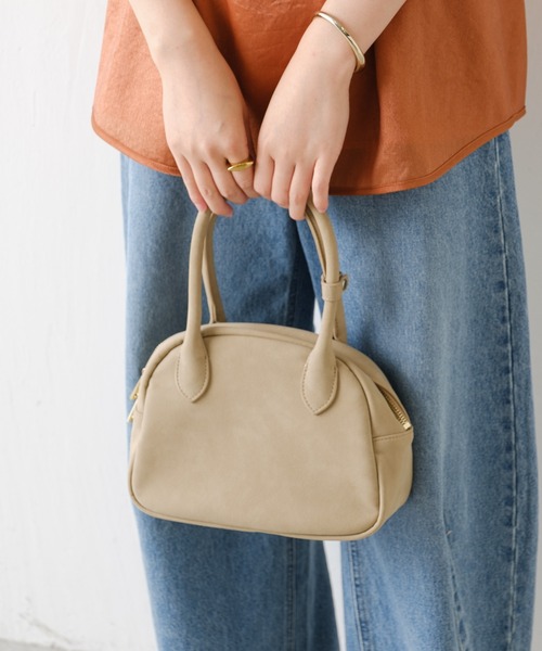 PAPILLONNER（パピヨネ）の「ミディアムボストン（ボストンバッグ・レディース・シルバー/ベージュ・FREE）」の10枚目の写真