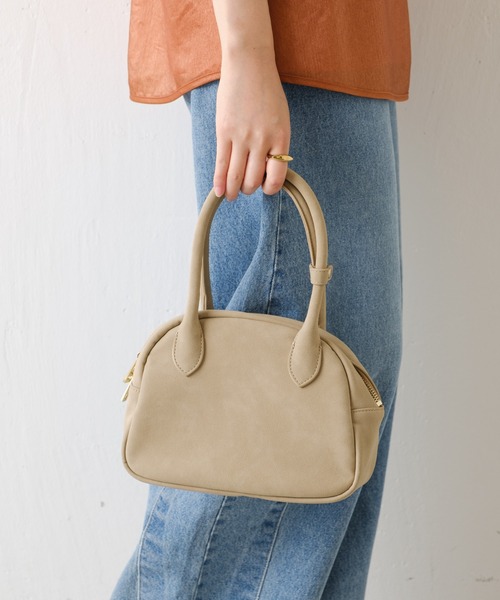 PAPILLONNER（パピヨネ）の「ミディアムボストン（ボストンバッグ・レディース・シルバー/ベージュ・FREE）」の11枚目の写真