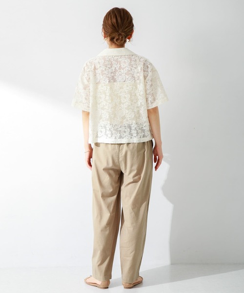 URBAN RESEARCH Sonny Label(アーバンリサーチサニーレーベル)の「『WEB限定』レース半袖シャツ(シャツ/ブラウス・レディース・ブラック/オフホワイト/ベージュ・FREE)」の11枚目の写真