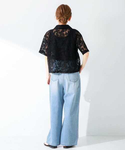 URBAN RESEARCH Sonny Label(アーバンリサーチサニーレーベル)の「『WEB限定』レース半袖シャツ(シャツ/ブラウス・レディース・ブラック/オフホワイト/ベージュ・FREE)」の19枚目の写真