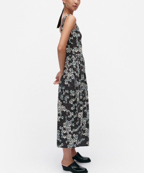 marimekko（マリメッコ）の「Unikko / rib jersey I dress（ワンピース・レディース・ダークグレー・MEDIUM/SMALL/X-SMALL）」の2枚目の写真