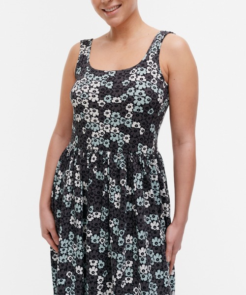 marimekko（マリメッコ）の「Unikko / rib jersey I dress（ワンピース・レディース・ダークグレー・MEDIUM/SMALL/X-SMALL）」の5枚目の写真