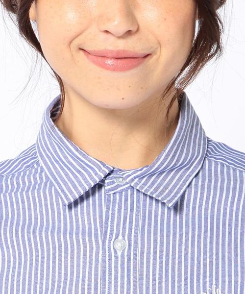 coen(コーエン)の「ライトオックスチュニックシャツ(シャツ/ブラウス・レディース・コバルトブルー/ホワイト・MEDIUM/LARGE)」の7枚目の写真