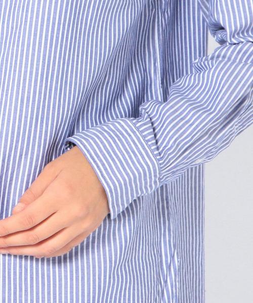 coen(コーエン)の「ライトオックスチュニックシャツ(シャツ/ブラウス・レディース・コバルトブルー/ホワイト・MEDIUM/LARGE)」の8枚目の写真