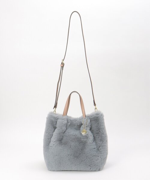 ikka（イッカ）の「エコファー2WAYトートバッグ（ショルダーバッグ・レディース・オフホワイト/ダークグリーン/ブルー/ベージュ・FREE）」の16枚目の写真