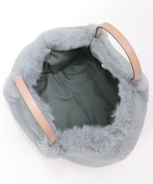 ikka（イッカ）の「エコファー2WAYトートバッグ（ショルダーバッグ・レディース・オフホワイト/ダークグリーン/ブルー/ベージュ・FREE）」の13枚目の写真