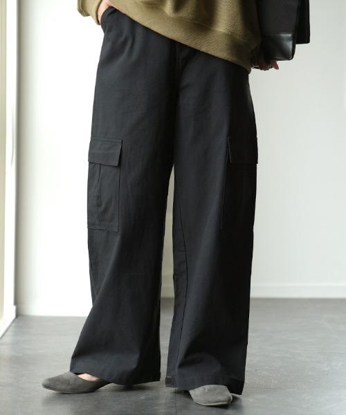 HUG.U（ハグユー）の「2wayカーゴパンツ（カーゴパンツ・レディース・ダークグレー/サンドベージュ/ブラック/カーキ/ホワイト・M/L/L(レギュラー丈)/M(トール丈)/L(トール丈)/M(レギュラー丈)）」の6枚目の写真