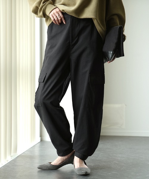 HUG.U（ハグユー）の「2wayカーゴパンツ（カーゴパンツ・レディース・ダークグレー/サンドベージュ/ブラック/カーキ/ホワイト・M/L/L(レギュラー丈)/M(トール丈)/L(トール丈)/M(レギュラー丈)）」の16枚目の写真