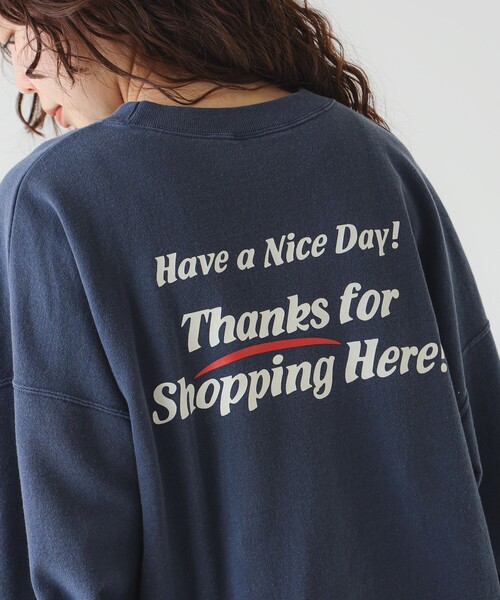 Russell Athletic（ラッセルアスレティック）の「【別注】RUSSELL ATHLETIC /  ロゴプリント スウェット（スウェット・レディース・ネイビー/グレー/イエロー系その他・ONE SIZE）」の5枚目の写真