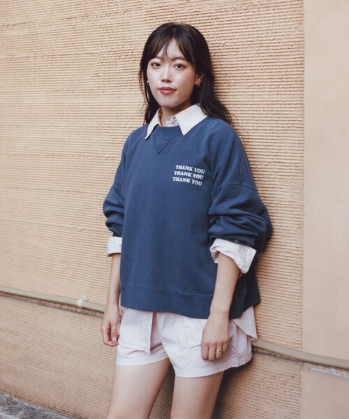 Russell Athletic（ラッセルアスレティック）の「【別注】RUSSELL ATHLETIC /  ロゴプリント スウェット（スウェット・レディース・ネイビー/グレー/イエロー系その他・ONE SIZE）」の14枚目の写真