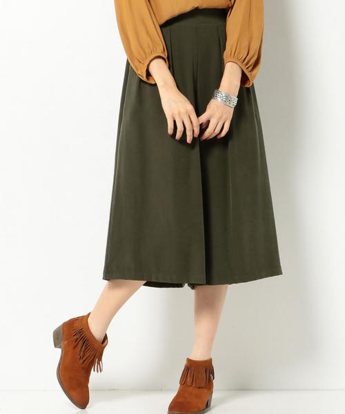 Another Edition（アナザーエディション）の「レーヨンポリエステルガウチョ2/AEBC R/P GAUCHO FW2◆（その他パンツ・レディース・ブラック/オリーブ・フリー）」の2枚目の写真