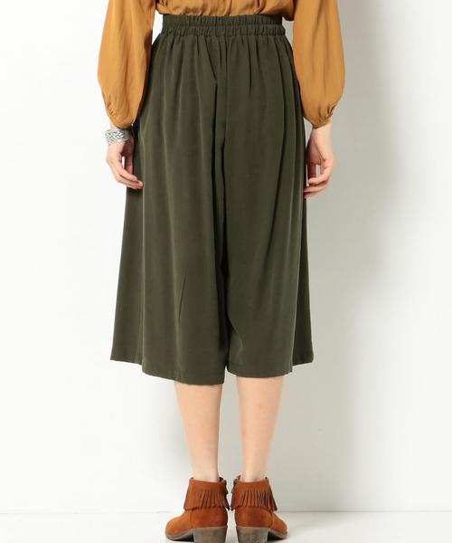 Another Edition（アナザーエディション）の「レーヨンポリエステルガウチョ2/AEBC R/P GAUCHO FW2◆（その他パンツ・レディース・ブラック/オリーブ・フリー）」の3枚目の写真