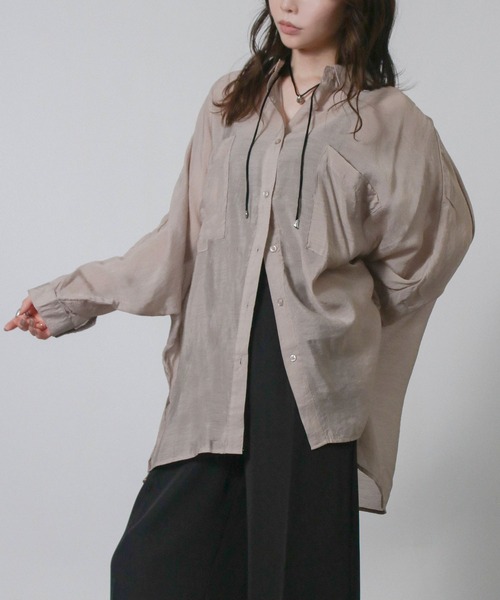 Oversize-shirt с длинным рукавом — оверсайз