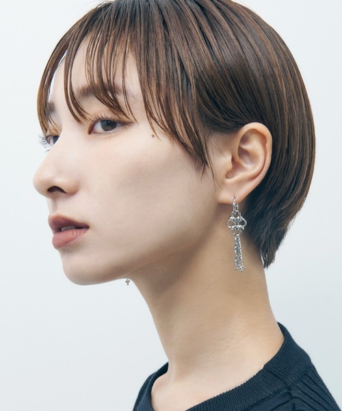 チャイナ ブレード フープ ピアス（ピアス（両耳用））｜GOLDY