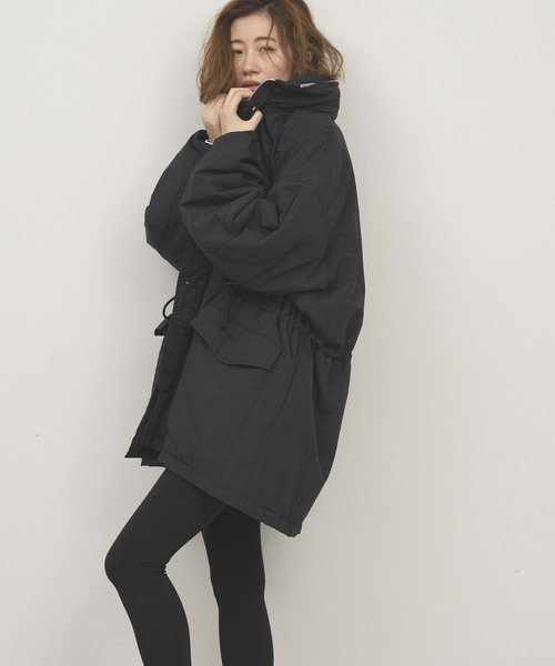 OUTDOOR PRODUCTS（アウトドアプロダクツ）の「追加HUNTER COAT/中綿ボリュームスリーブコート（その他アウター・レディース・ブラック/グリーン/ベージュ・FREE）」の6枚目の写真