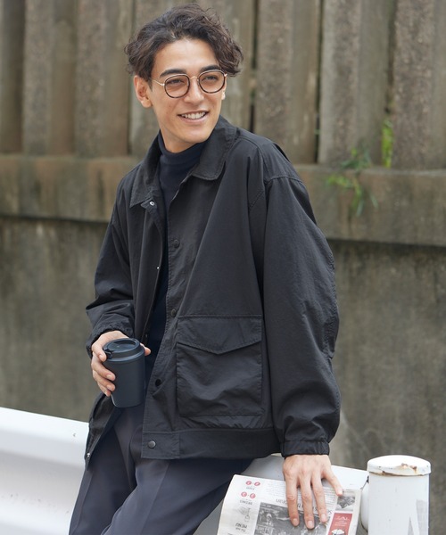 coca（coca）（コカ）の「【WEB限定セール】ナイロンフライトジャケット（ミリタリージャケット・メンズ・ブラック/カーキ・M/L/XL）」の13枚目の写真