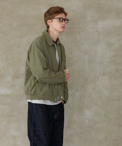 coca（coca）（コカ）の「【WEB限定セール】ナイロンフライトジャケット（ミリタリージャケット・メンズ・ブラック/カーキ・M/L/XL）」の5枚目の写真