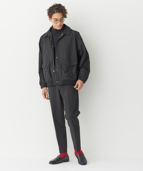 coca（coca）（コカ）の「【WEB限定セール】ナイロンフライトジャケット（ミリタリージャケット・メンズ・ブラック/カーキ・M/L/XL）」の9枚目の写真