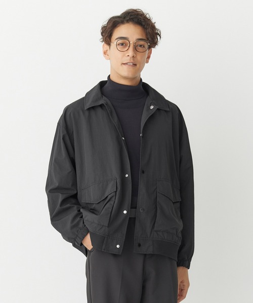 coca（coca）（コカ）の「【WEB限定セール】ナイロンフライトジャケット（ミリタリージャケット・メンズ・ブラック/カーキ・M/L/XL）」の8枚目の写真