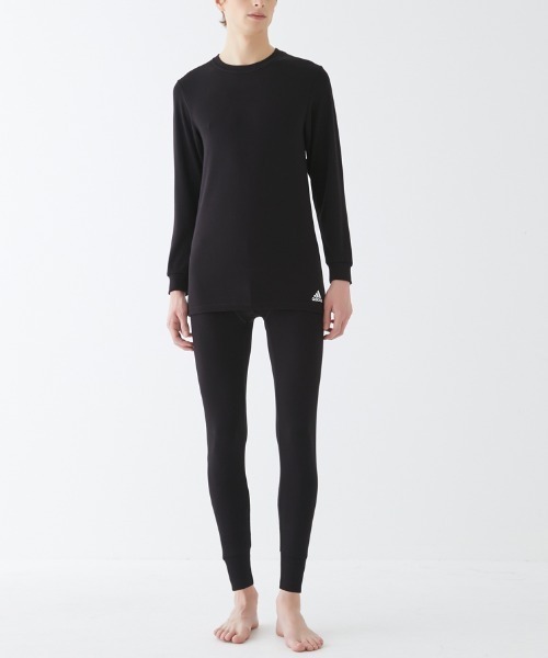 adidas(アディダス)の「adidas/アディダス クルーネックロングスリーブ ワンポイントロゴ 吸湿発熱(インナーウェア/肌着・メンズ・ブラック/ブラウン系その他・LARGE/MEDIUM)」の11枚目の写真