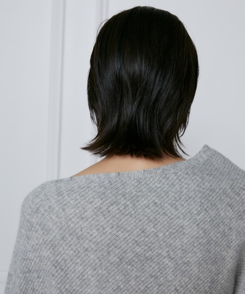 YVON（イヴォン）の「イレギュラーヘムニット【セットアップ対応】（ニット/セーター・レディース・サックスブルー/グレー・9号）」の19枚目の写真