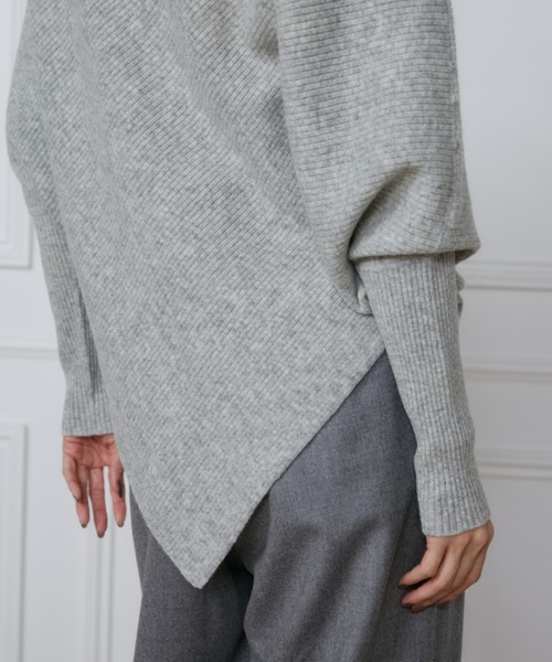 YVON（イヴォン）の「イレギュラーヘムニット【セットアップ対応】（ニット/セーター・レディース・サックスブルー/グレー・9号）」の20枚目の写真