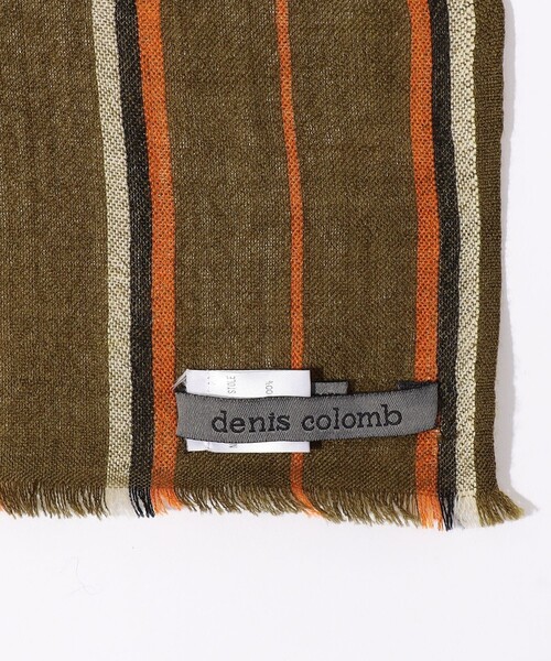 Denis Colomb(デニスコロン)の「denis colomb ストライプ ストール(ストール/ショール・メンズ・カーキ/オレンジ系その他・FREE)」の5枚目の写真