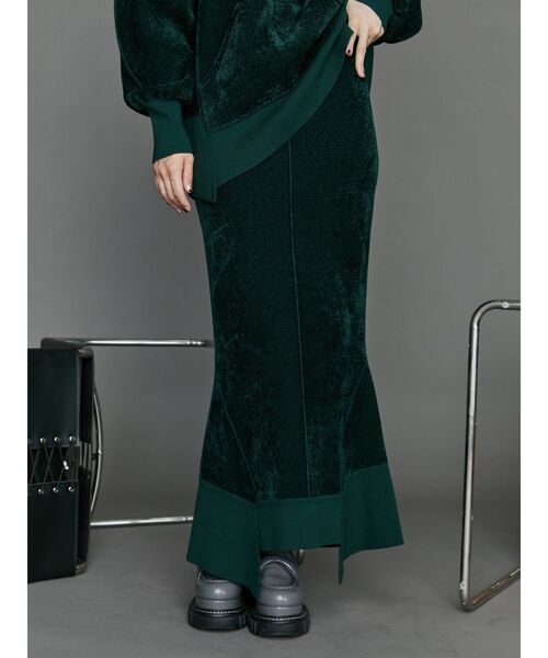 セール】VELOUR KNIT SK / ベロアニットスカート（スカート）｜UN3D