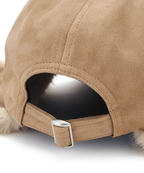 ROPE' PICNIC（ロペピクニック）の「2WAY/フェイクスエードフライトキャップ（キャップ・レディース・ブラック/ベージュ・FREE）」の7枚目の写真