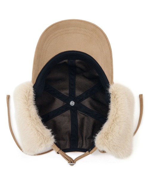 ROPE' PICNIC（ロペピクニック）の「2WAY/フェイクスエードフライトキャップ（キャップ・レディース・ブラック/ベージュ・FREE）」の10枚目の写真