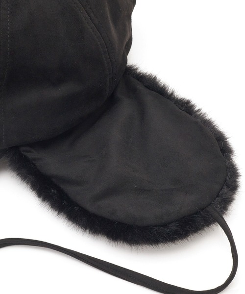 ROPE' PICNIC（ロペピクニック）の「2WAY/フェイクスエードフライトキャップ（キャップ・レディース・ブラック/ベージュ・FREE）」の14枚目の写真