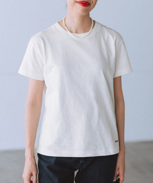 IENA（イエナ）の「BLACK シグネチャーTシャツ（Tシャツ/カットソー・レディース・チャコールグレー/ホワイト・FREE）」の10枚目の写真