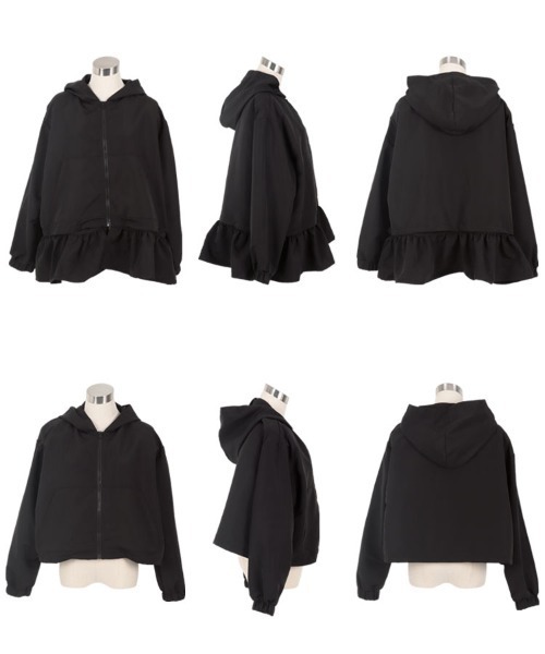 セール】ボアライナー付き4way撥水ペプラムマウンテンパーカー