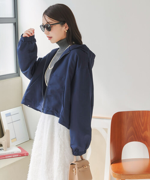 セール】ボアライナー付き4way撥水ペプラムマウンテンパーカー