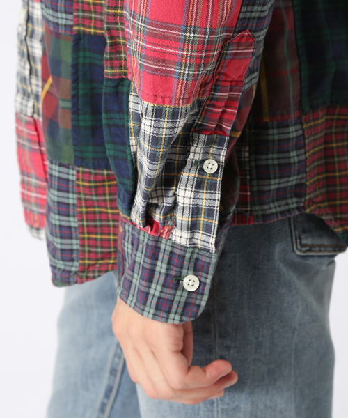 POLO RALPH LAUREN（ポロ ラルフ ローレン）の「パッチワーク プラッド オックスフォード シャツ（シャツ/ブラウス・メンズ・マルチ・X-SMALL/SMALL/MEDIUM/XX-LARGE/X-LARGE/LARGE）」の7枚目の写真