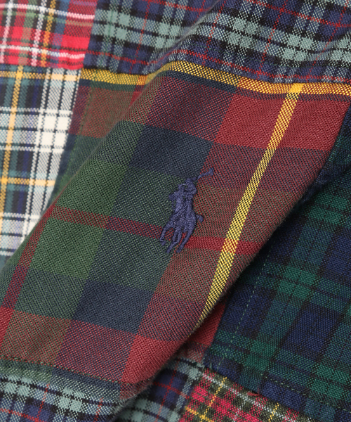 POLO RALPH LAUREN（ポロ ラルフ ローレン）の「パッチワーク プラッド オックスフォード シャツ（シャツ/ブラウス・メンズ・マルチ・X-SMALL/SMALL/MEDIUM/XX-LARGE/X-LARGE/LARGE）」の9枚目の写真