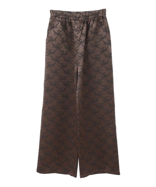 Sugar spoon（シュガースプーン）の「・SUGAR SPOON リボンジャカードパンツ（その他パンツ・レディース・ブラウン/ベージュ/チャコールグレー・FREE）」の20枚目の写真