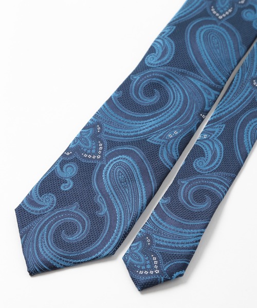 CROWDED CLOSET(クラウデッドクローゼット)の「配色ペイズリー柄ネクタイ(ネクタイ・メンズ・オレンジ/ボルドー/パープル/ネイビー・FREE)」の5枚目の写真
