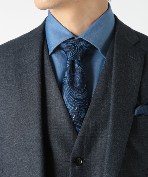 CROWDED CLOSET(クラウデッドクローゼット)の「配色ペイズリー柄ネクタイ(ネクタイ・メンズ・オレンジ/ボルドー/パープル/ネイビー・FREE)」の13枚目の写真