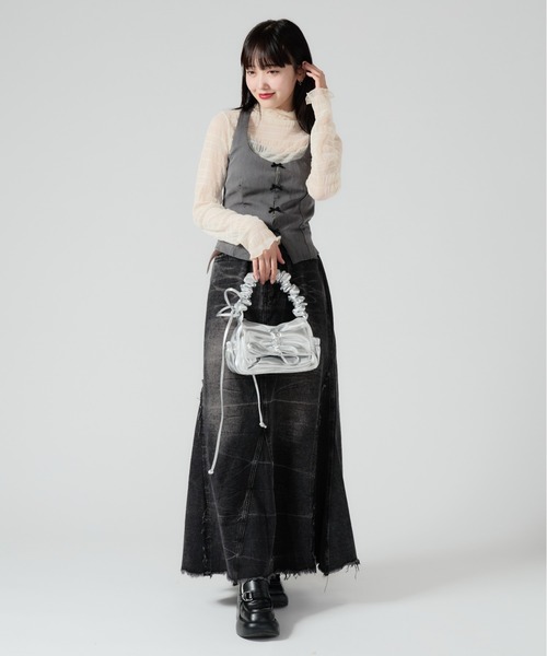Chick ハンドバッグ Ribbon Design Shoulder Bag / リボン