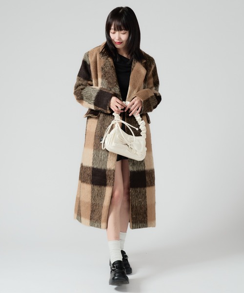 Chick（チック）の「Ribbon Design Shoulder Bag / リボンデザイン ギャザーミニバッグ 2026年春夏（ハンドバッグ・レディース・ブラック/レッド/ホワイト/シルバー・FREE）」の22枚目の写真