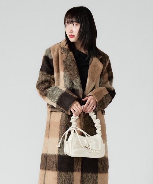 Chick（チック）の「Ribbon Design Shoulder Bag / リボンデザイン ギャザーミニバッグ 2026年春夏（ハンドバッグ・レディース・ブラック/レッド/ホワイト/シルバー・FREE）」の21枚目の写真