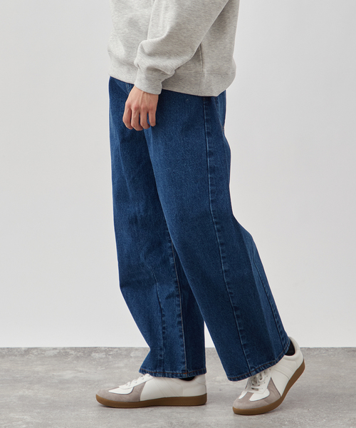 B.C STOCK（ベーセーストック）の「CONVEX 5ポケット ワイドデニムパンツ（デニムパンツ・メンズ・ブルー系その他/ブラック/ネイビー・29/31/33）」の14枚目の写真