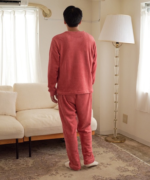 ✨早いもの勝ち✨OMMO ルームウェア パジャマ 上下セット 赤 マルチ