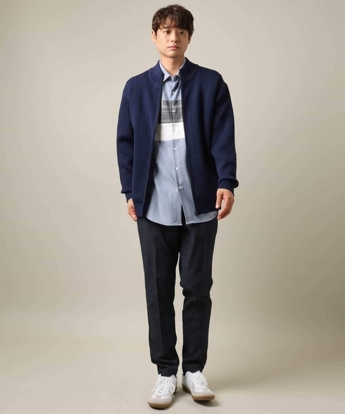 a.v.v（アーヴェヴェ）の「【春先まで使える】ドライバーズリブニットカーディガン（カーディガン/ボレロ・メンズ・チャコールグレー/ネイビー/ブラック・46/48/50）」の21枚目の写真