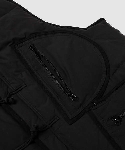 PORTER CLASSIC(ポータークラシック)の「WEATHER CHINESE DOWN VEST(ダウンベスト・メンズ・オリーブ/ネイビー/ブラック・3)」の8枚目の写真