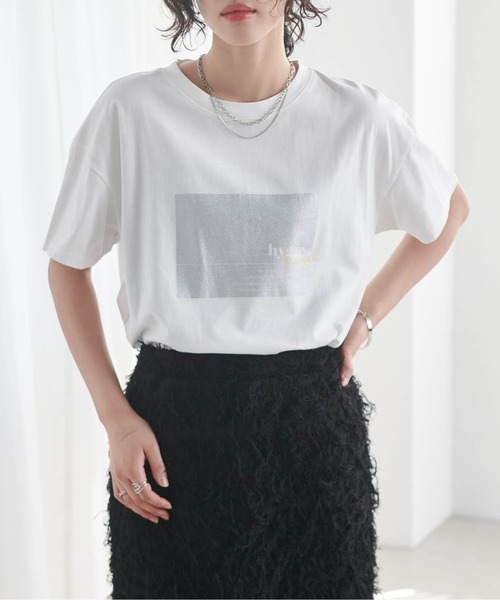 RANAN(ラナン)の「ロゴプリントTシャツ(Tシャツ/カットソー・レディース・ホワイト系その他/ホワイト×シルバー/ホワイト×ブラウン・M/L/LL)」の13枚目の写真